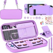 Younik Switch Accessories Bundle, 15 In 1 Purple Switch Accessories Kit, Con. - £28.71 GBP