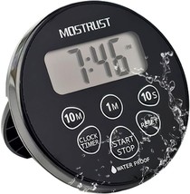MOSTRUST Digital Waterproof Shower Clock Timer Bathroom Kitchen Countdow... - $27.99
