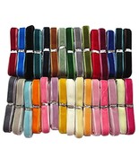 30 Yards 3/8&quot; Velvet Ribbon Total 30 Colors Assorted Lots Bulk (Multicol... - £20.33 GBP