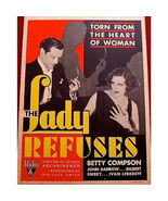 The Lady Refuses 1931 Rare Pre-Code Drama DVD Classic - $17.81
