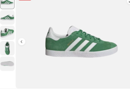 Size 7 - adidas Gazelle Green White IE5612 - $68.12