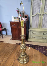 Vintage Brass Hollywood Regency Style Table Lamp - $136.80