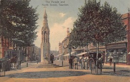 Taunton Somerset England~Parade &amp; North STREET~1906 Photo Boots Pelham Postcard - £7.21 GBP
