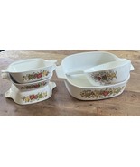 Corning Ware Spice of Life 5 Piece Set  Casserole Dishes Vintage USA  - $45.00