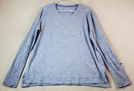 Columbia Shirt Top Womens XL Blue Polyester Long Raglan Sleeve Logo Round Neck - £10.69 GBP