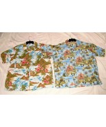 2 Beautiful print Men&#39;s XL VTG  Hawaiian Caribbean Island Camp shirts  A... - $97.80 CAD