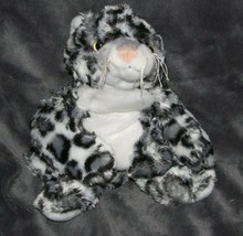 Wishpets Stuffed Plush Black White Snow Leopard Spot Bean Bag Francisco Jr 2011 - $49.49