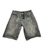Vtg Avirex Jean Shorts Bermuda Waist 34 Urban Streetwear Hip Hop Y2K Bag... - $28.45