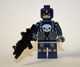 Building Block Punisher Captain America Marvel Minifigure Custom  - £5.46 GBP