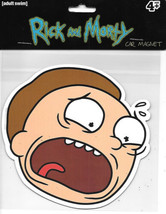 Rick and Morty Animated TV Series Morty Face Screaming Car Magnet NEW UN... - £3.74 GBP