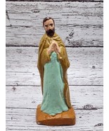 Vintage Rustic Chalk Nativity Figurine Joseph About 4 - 5&quot;  - $0.99