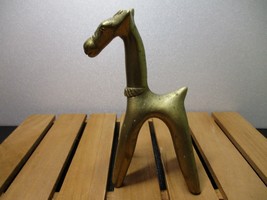 Decorative Brass Giraffe Figurine - 5&quot; Tall - £11.13 GBP