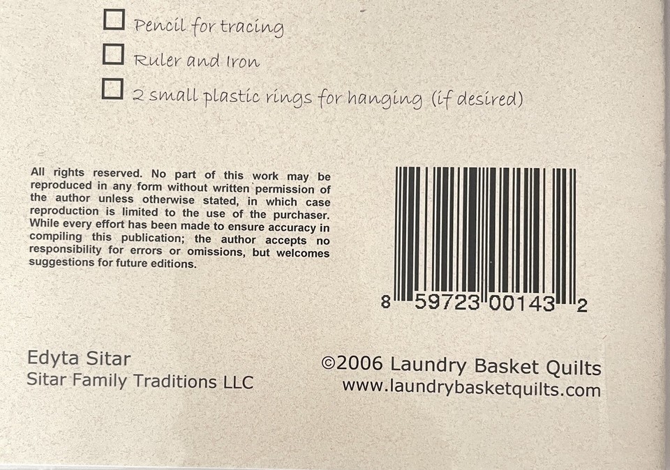 Laundry Basket Floral Quilt Pattern DAFFODILS Raw Edge Applique 21" x 21" Item image 6