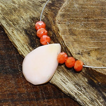 Pink Opal Faceted Pear Moonstone Beads Briolette Natural Loose Gemstone Jewelry - £2.10 GBP