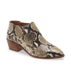 NEW Madewell Heather Natural Snake-Embossed Sonia Chelsea Leather Boot - 188.00! - £47.92 GBP