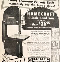 1948 Delta Homecraft 10" Band Saw Advertisement Woodworking Vintage E2H4 - €8,59 EUR 1948 Delta Homecraft 10" Band Saw Advertisement Woodworking Vintage E2H4 - €8,59 EUR