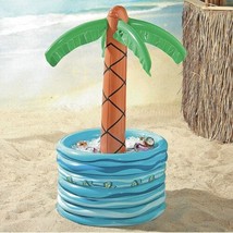 Oriental Trading Inflate Palm Tree In Pool Cooler Summer Floating Cooler New - £11.98 GBP