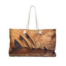 Personalised/Non-Personalised Weekender Bag, Opera House, Sydney, Carving look,  - £39.17 GBP