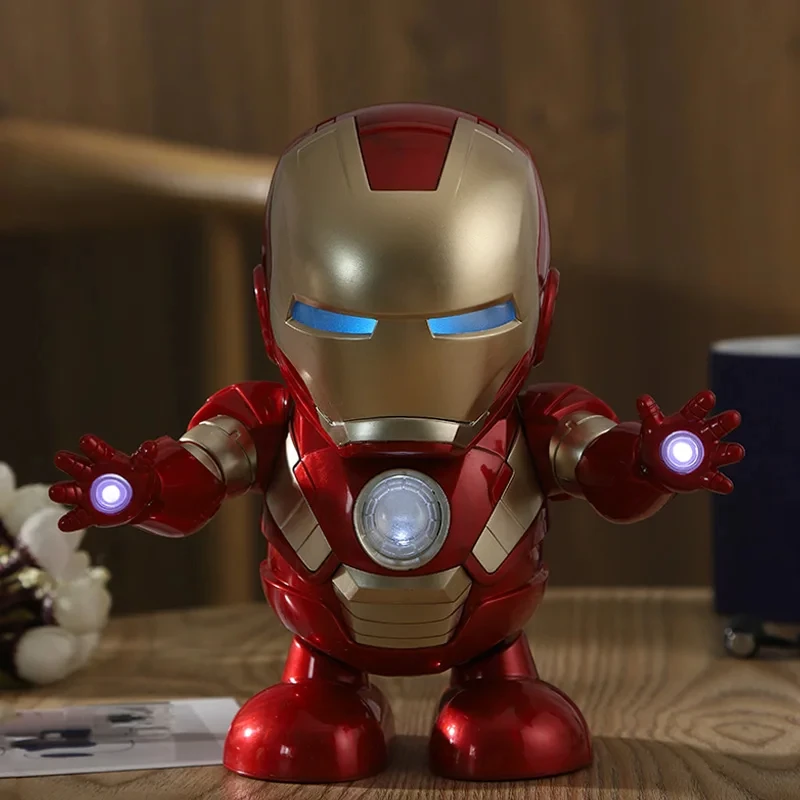 Q version Iron Man MK3 Tony Stark Model Action Figure dance toys Birthday gift - £20.64 GBP