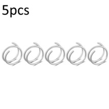 5pcs 8mm Diameter Titanium Double Helix Nose Rings hinged Earrings Cartilage Tra - £10.47 GBP