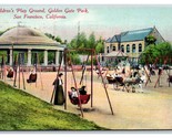 Giocare Terra Dorato Gate Park San Francisco California Ca 1912 DB Carto... - $6.10