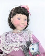Avon Kitty Love 9" Doll Childhood Dreams Collection Porcelain Vintage 1993 - £11.80 GBP