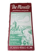 Vintage The Moselle from Trier to Koblenz Saar Valley Map and Guide Fold... - £9.84 GBP
