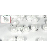 Set of Round Spherical Buttons (Pearl) 12 Pieces (ø11.5mm Shank) (FAUX P... - £3.44 GBP