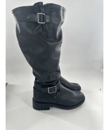 Fergie Womens Leather Riding Boots Black Size 9.5M Slay - $60.33 CAD