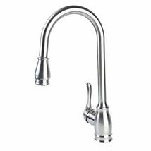 Alessa Pull Down Kitchen Faucet Chrome - Stainless Steel Gooseneck Tap w... - £23.42 GBP