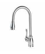 Alessa Pull Down Kitchen Faucet Chrome - Stainless Steel Gooseneck Tap w... - $556.30 MXN