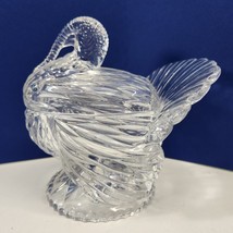 Shannon Godinger 24% Lead Crystal Turkey Covered Dish Crafted in Czech Republic - £25.91 GBP
