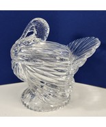 Shannon Godinger 24% Lead Crystal Turkey Covered Dish Crafted in Czech R... - £24.99 GBP