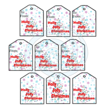 Christmas Tags 93J-T-Digital Clipart-Gift Tag-Gift Card-Clipart-Scrapbook. - $5.00