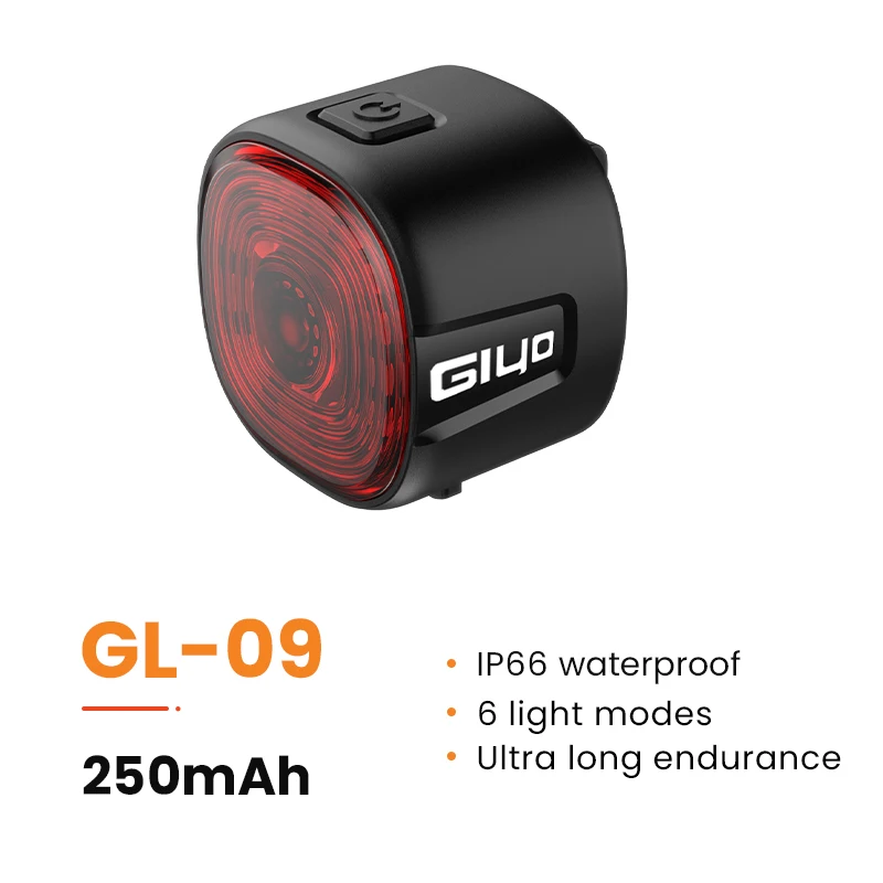 GIYO Bicycle Rear Light Mini LED 6 Modes Waterproof USB Rechargeable Cycling Saf - £89.60 GBP
