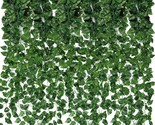 24 Pack 173Ft Artificial Ivy Greenery Garland, Fake Vines Hanging Plants... - $31.99