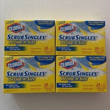 4 Clorox Scrub Singles Decide A Size Classic Clean 24 Small Or 12 Large - £87.44 GBP