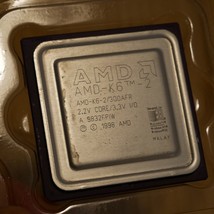 1998 AMD K6-2-300AFR CPU 300MHz 2.2V 3x 100MHz CPU Processor Tested &amp; Wo... - $18.69