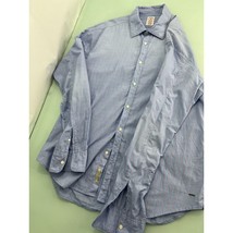 Scotch and Soda Men Shirt Button Up Blue Pink Plaid Long Sleeve 100% Cotton XL - £23.28 GBP