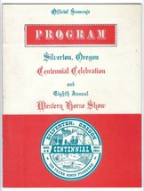Vintage 1954 Silverton Oregon Western Horse Show Program Hamilton Watch Ad Rodeo - £15.54 GBP