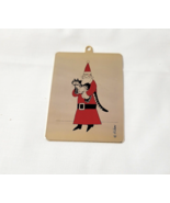 B. KLIBAN Cat with Santa / St Nicholas Vintage Brass Metal Ornament HARD... - $689.11 MXN