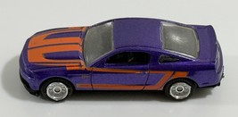 HOT WHEELS &#39;10 FORD MUSTANG GT PURPLE 2 7/8&quot; DIECAST CAR W/ ORANGE STRIPES - $4.94