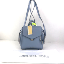 Michael Kors Bag Backpack Bristol Pale Blue Leather Medium Top Handle Ba... - £102.86 GBP