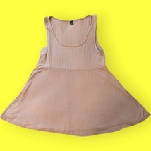SHEIN Womens Maternity Ribbed Knit Nursing Tank Top Rayon Blend Large Sleeveless - £9.58 GBP
