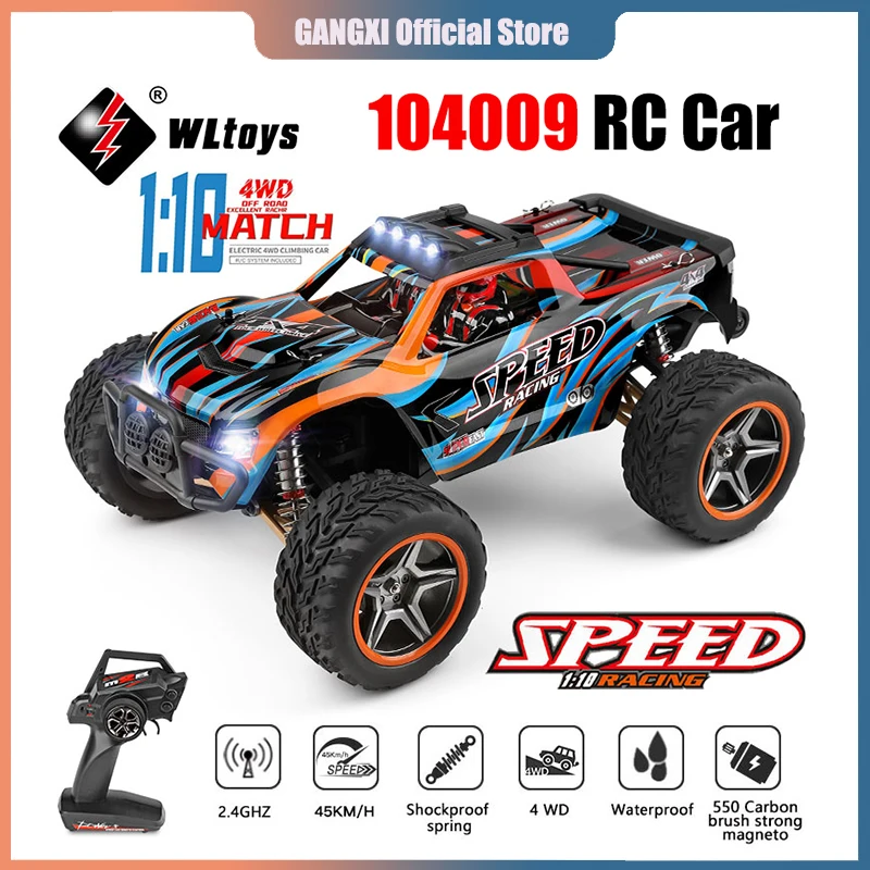 WLtoys 104009  104019 RC CAR Brushed Motor 1/10 Remote Control Off-Road RC Drift - £219.07 GBP+