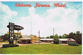 Postcard Welcome Florence Motel Florence Kentucky - $2.96