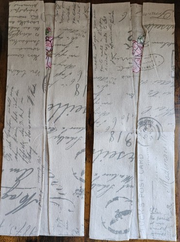 Two (2) C and F ~ Handcrafted ~ Floral Design ~ Polyester/Linen Guest Towels (C) Item image 3