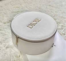 Dior Beauty White Makeup Case Cosmetic Box with Mirror VIP Gift New in Box - $55.00