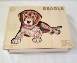 Woodbest Beagle Dog Puppy Wooden Jigsaw Puzzle Size L 263 Pcs 16.5" x 13.4" - $33.95