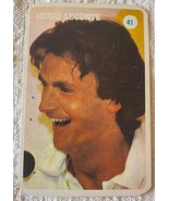 ⭕VTG card pocket calendar 86 GOLDEN IDOLS HENRI LECONTE TENNIS No. 41 - $4.95